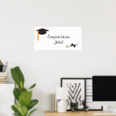 Gefeliciteerd Afstudeerbanner Posters (Thuiskantoor)
