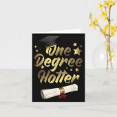 Gefeliciteerd Afstudeercitaat Eén Graad Hottter Kaart (Gele Bloem)