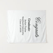 Gefeliciteerd afstudeerdatum naam universiteit naa wandkleed (Voorkant (horizontaal))