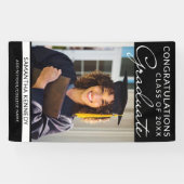 Gefeliciteerd Afstudeerder 1 Foto Zwart Verticaal  Spandoek (Horizontaal)