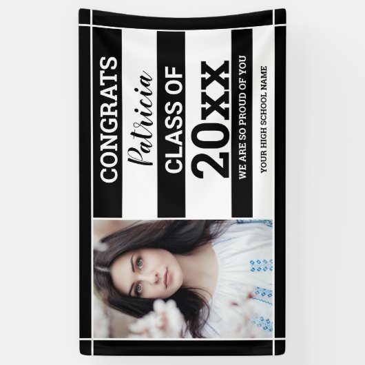 Gefeliciteerd Afstudeerder 2022 Foto Afstuderen Bl Spandoek (Verticaal)