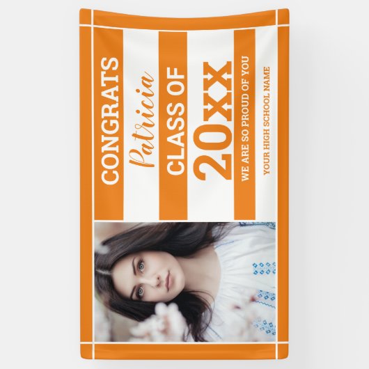 Gefeliciteerd Afstudeerder 2022 Foto Afstuderen Si Spandoek (Verticaal)