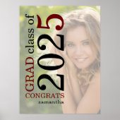 Gefeliciteerd Afstudeerder 2023 Foto Overlay Burgu Poster (Voorkant)