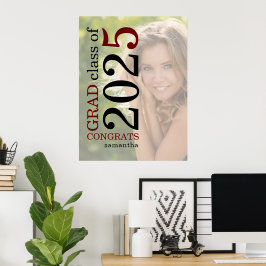 Gefeliciteerd Afstudeerder 2023 Foto Overlay Burgu Poster