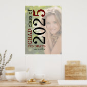 Gefeliciteerd Afstudeerder 2023 Foto Overlay Burgu Poster (Keuken)