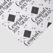 Gefeliciteerd Afstudeerder 2024 inpakpapier Tissuepapier (Detail)
