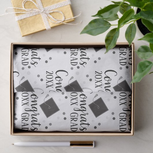 Gefeliciteerd Afstudeerder 2024 inpakpapier Tissuepapier (Geschenk)