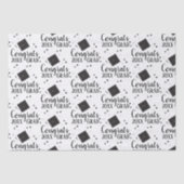 Gefeliciteerd Afstudeerder 2024 inpakpapier Tissuepapier (Voorkant)