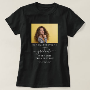 Gefeliciteerd Afstudeerder 2025 Foto Familie Afstu T-shirt