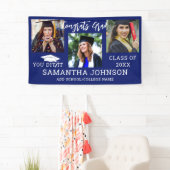 Gefeliciteerd Afstudeerder 2025 Graduation Cap 3 F Spandoek (Insitu)