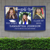 Gefeliciteerd Afstudeerder 2025 Graduation Cap 3 F Spandoek