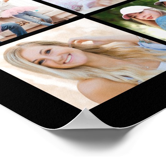 Gefeliciteerd Afstudeerder 59 Foto Collage Confett Poster (Hoek)