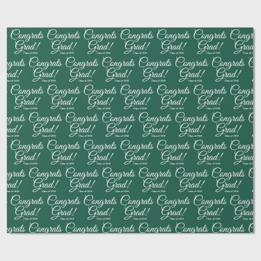 Gefeliciteerd afstudeerder aangepaste klasse jaar  cadeaupapier (Vlak)