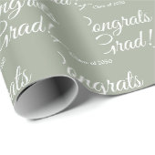 Gefeliciteerd afstudeerder aangepaste klasse jaar cadeaupapier (Rol Hoek)