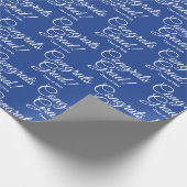 Gefeliciteerd afstudeerder aangepaste klasse jaar  cadeaupapier (Hoek)