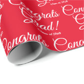 Gefeliciteerd afstudeerder aangepaste script klass cadeaupapier (Rol Hoek)