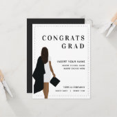 Gefeliciteerd Afstudeerder ♥ Aankondiging Afstuder (Voorkant / Achterkant in situ)