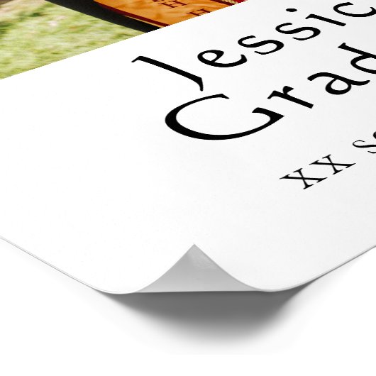 Gefeliciteerd Afstudeerder Afstudeerfeest Foto Wel Poster (Hoek)