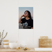 Gefeliciteerd Afstudeerder Afstuderen Keepsake Poster (Keuken)