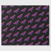 Gefeliciteerd afstudeerder, afstuderen roze paarse cadeaupapier (Vlak)