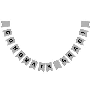 Gefeliciteerd Afstudeerder Afstuderen Silver Glitt Vlaggetjes
