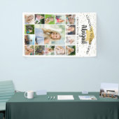 Gefeliciteerd Afstudeerder Black Gold 15 Photo Col Spandoek (Beurs)