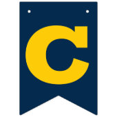 Gefeliciteerd Afstudeerder Blue en Gold Vlaggetjes (Tweede vlag)