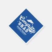 Gefeliciteerd Afstudeerder Blue Graduation Party Servet (Hoek)