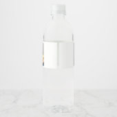 Gefeliciteerd Afstudeerder Bold Typografie 2 Foto' Waterfles Etiket (Achterkant)