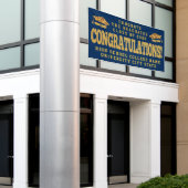 Gefeliciteerd AFSTUDEERDER Ceremonie  Custom Schoo Spandoek (Buitenkant Gebouw)