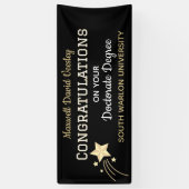 Gefeliciteerd Afstudeerder! Doctoraatsdiploma feli Spandoek (Verticaal)