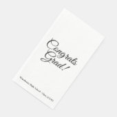 Gefeliciteerd Afstudeerder elegant aangepaste scri Servet (Hoek)