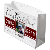 Gefeliciteerd Afstudeerder Elk jaar Confetti Groot Cadeauzakje (Achterkant Gekanteld)