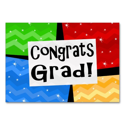 Gefeliciteerd Afstudeerder Festive Multicolor Grad Kaart (Achterkant)
