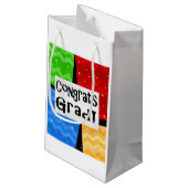 Gefeliciteerd Afstudeerder Festive Multicolor Grad Klein Cadeauzakje (Achterkant Gekanteld)