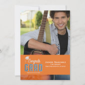 Gefeliciteerd Afstudeerder Foto Afstuderen Aankond Aankondiging (Voorkant)