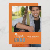 Gefeliciteerd Afstudeerder Foto Afstuderen Aankond Aankondiging (Voorkant / Achterkant)