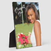 Gefeliciteerd Afstudeerder Foto Afstuderen Fotoplaat (Zijkant)