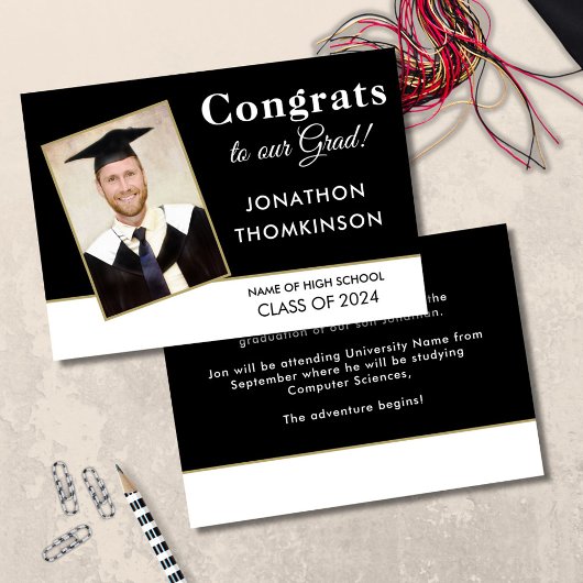 Gefeliciteerd Afstudeerder Foto Wit Zwart 2025 Afs Aankondiging