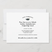 Gefeliciteerd Afstudeerder, fotocollage, Fun Gradu Aankondiging (Achterkant)