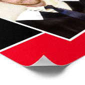 Gefeliciteerd Afstudeerder Fotonaam Gold White Bla Poster (Hoek)