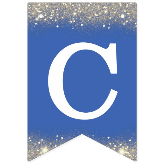 Gefeliciteerd Afstudeerder Gefeliciteerd Blauw Wit Vlaggetjes (Tweede vlag)