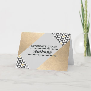 Gefeliciteerd Afstudeerder. Geometrisch Patroon Aa Kaart