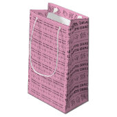Gefeliciteerd Afstudeerder Gift Bag Klein Cadeauzakje (Achterkant Gekanteld)