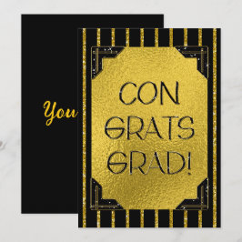 Gefeliciteerd Afstudeerder! Glitter Stripes voor G