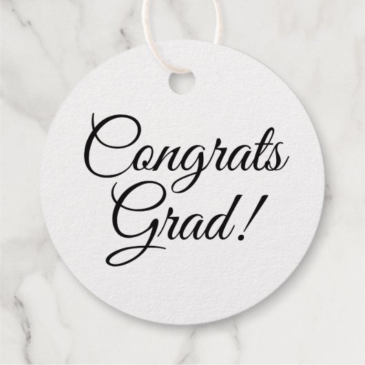 Gefeliciteerd afstudeerder goud zwart script eenvo bedankjes labels (Achterkant)