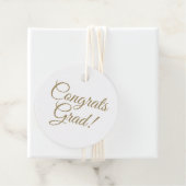 Gefeliciteerd afstudeerder gouden script elegant a bedankjes labels (In situ)