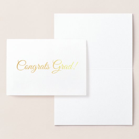 Gefeliciteerd afstudeerder gouden script kalligraf folie kaarten (Display)