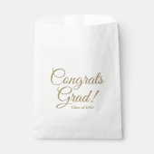 Gefeliciteerd afstudeerder gouden script klasse ja bedankzakje (Voorkant)