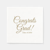 Gefeliciteerd afstudeerder gouden script klasse ja servet (Voorkant)